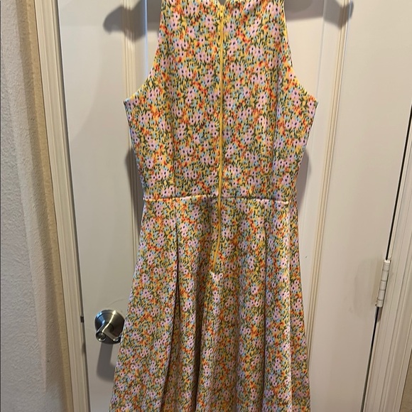 Copper Key Cream Ruffled Tiered Sundress - Picture 3 of 3